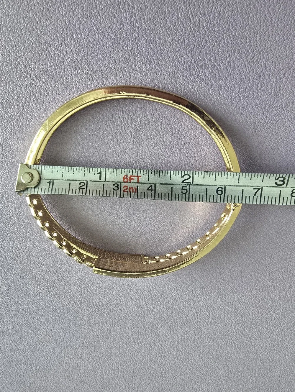 Gold-Tone Bracelet with Black Crystal Pavé Accent, Like New